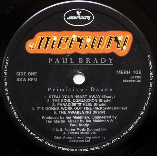 Paul Brady / Primitive Dance β