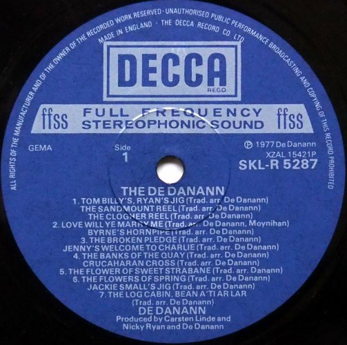 De Danann (De Dannan) / Selected Jigs Reels & Songs β