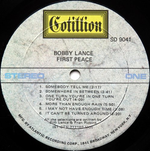 Bobby Lance / First Peaceβ