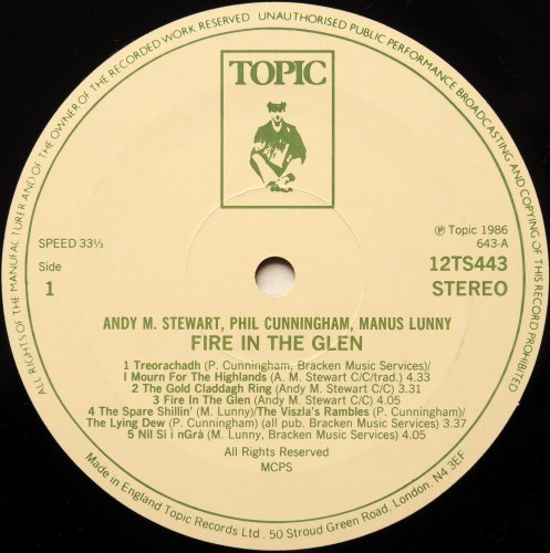 Andy M. Stewart, Phil Cunningham, Manus Lunny / Fire In The Glenβ