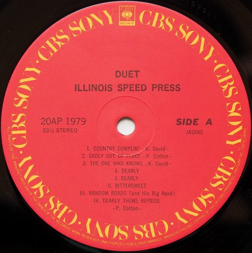 Illinois Speed Press / Duet (JP)β