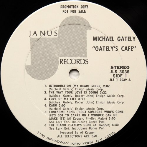 Michael Gately / Gately's Cafe (White Label Promo)β