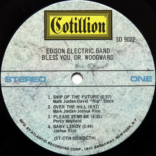 Edison Electric Band / Bless You, Dr. Woodwardβ