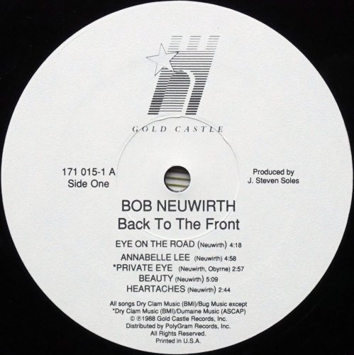 Bob Neuwirth / Back To The Frontβ