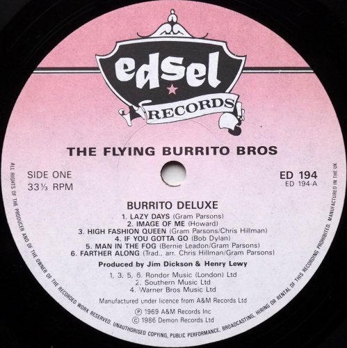 Flying Burrito Brothers / Burrito Deluxe (UK 80s)β