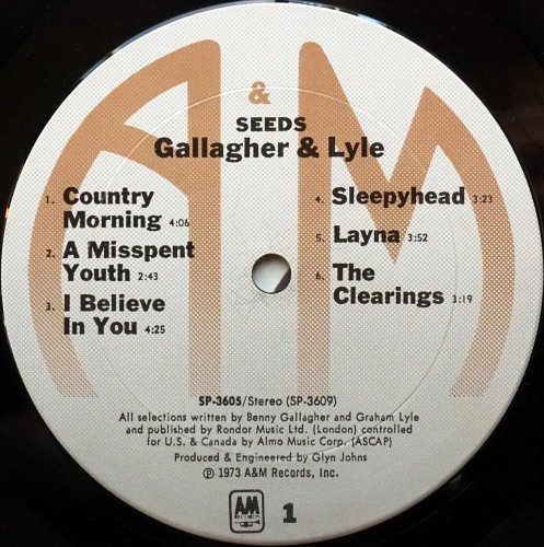 Gallagher And Lyle / Seeds (US)β