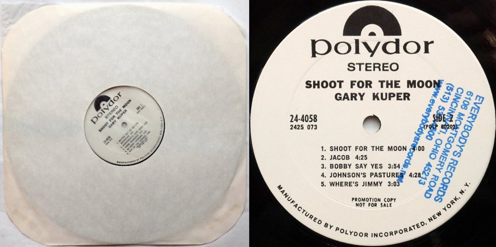Gary Kuper / Shoot For The Moon (Rare White Label Promo)β
