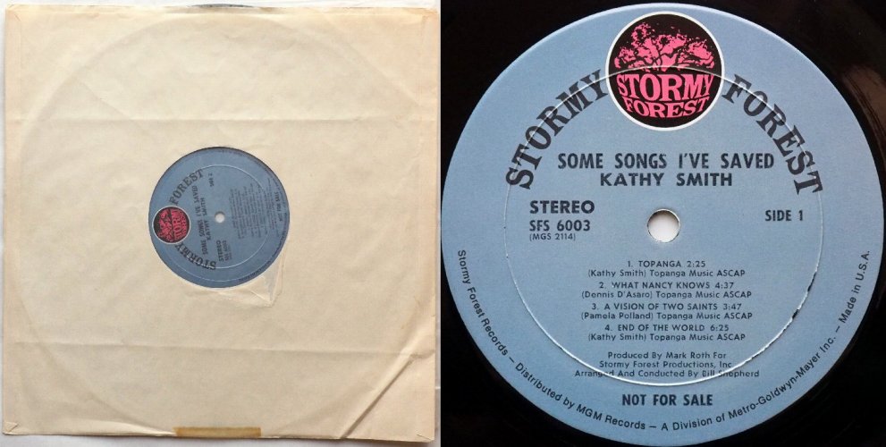 Kathy Smith / Some Songs I've Saved (Rare Promo)β