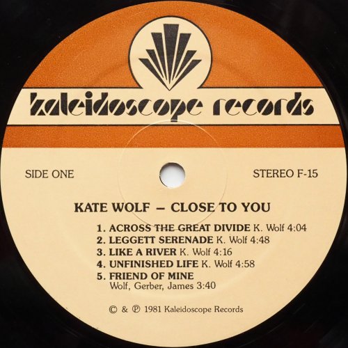 Kate Wolf / Close To You (w/Press Sheet)β