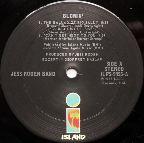 Jess Roden Band / Blowin(US)β