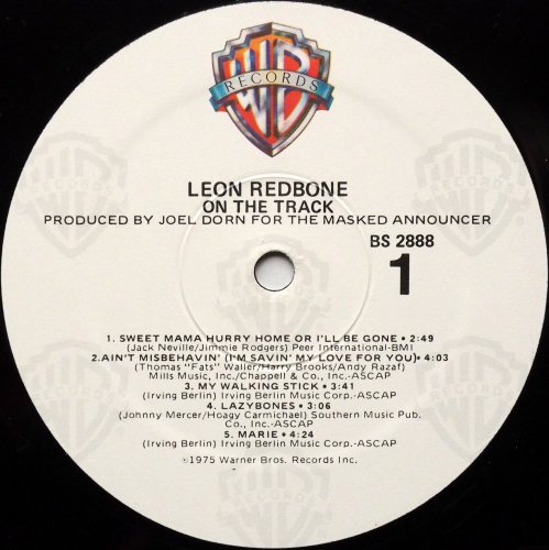 Leon Redbone / On The Track (US Later)β