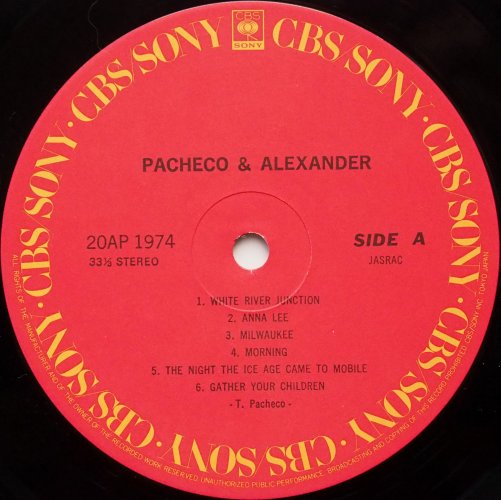 Pacheco & Alexander / Pacheco & Alexander (JP)の画像