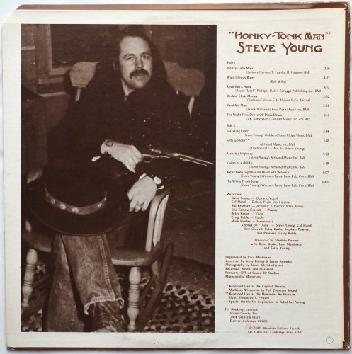 Steve Young / Honky Tonk Man (w/Lyrics Sheet) β