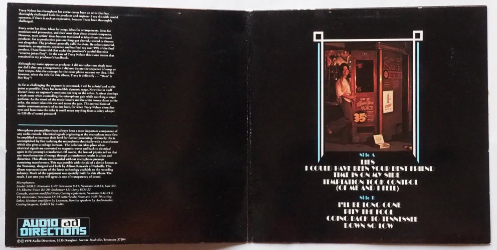 Tracy Nelson / Doin' It My Way (Rare Audio Directions Limited Edition)β
