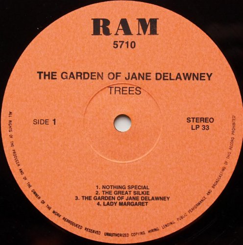 Trees / The Garden Of Jane Delawney (80s Repro)β