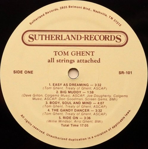 Tom Ghent / All Strings Attached (In Shrink)β