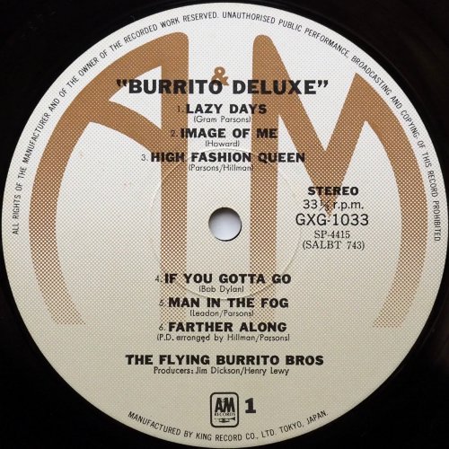 Flying Burrito Brothers / Burrito Deluxe (JP )β
