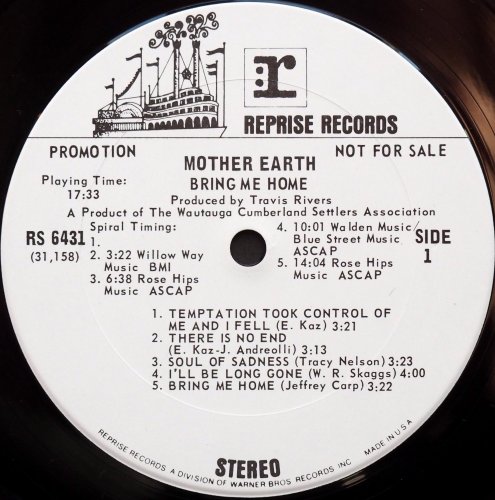 Mother Earth (Tracy Nelson) / Bring Me Home (White Label Promo!!)β