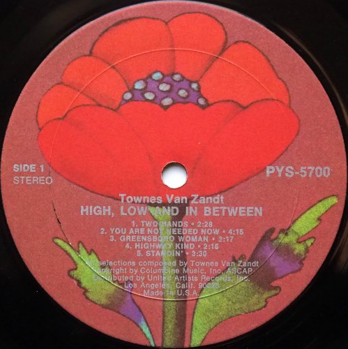 Townes Van Zandt / High, Low And In Between (Poppy Original)β