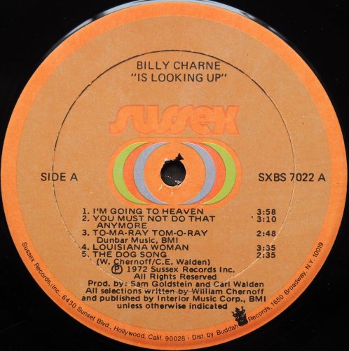 Billy Charne / Billy Charne (Is Looking Up) (In Shrink)β