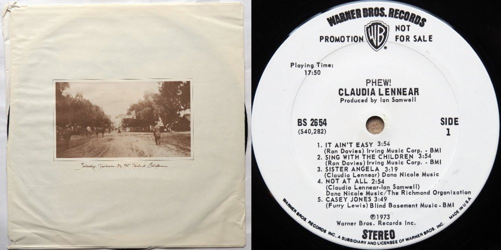 Claudia Lennear / Phew! (US White Label Promo)β