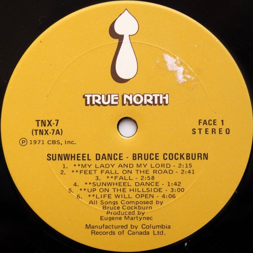 Bruce Cockburn / Sunwheel Dance (CanadaLater)β