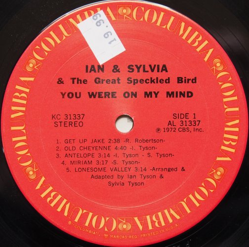 Ian & Sylvia And The Great Speckled Bird / You Were On My Mindβ