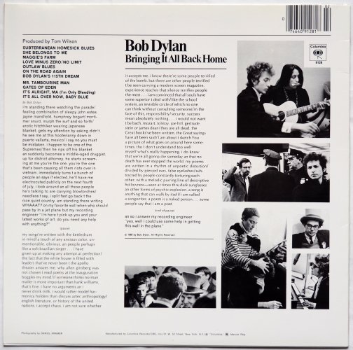 Bob Dylan / Bringing It All Back Home (US 90s Re-issue)β