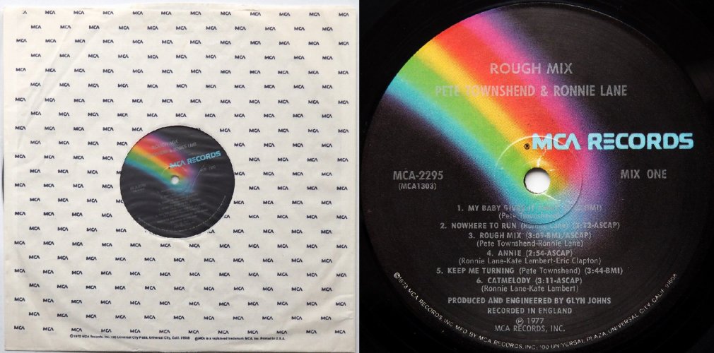 Pete Townshend / Ronnie Lane / Rough Mix (US)β
