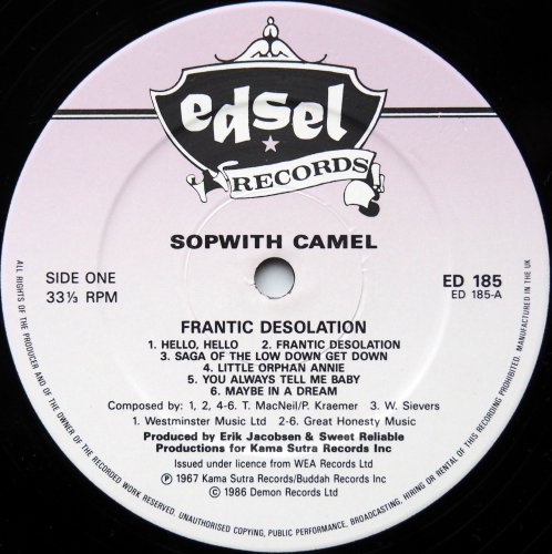 Sopwith Camel / Frantic Desolation (1st Re-Issue)β
