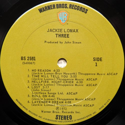 Jackie Lomax / Three (US)β