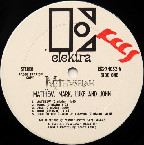 Methuselah / Matthew, Mark, Luke And John (US White Label Promo)β