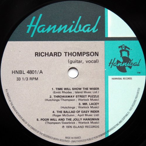 Richard Thompson / (Guitar, Vocal) A Collection Of Unreleased And Rare Material 1967-1976 (UK 80s)β