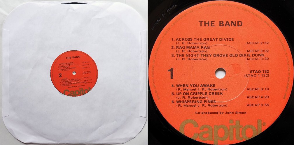 Band, The / The Band  (US Later Orage Label)β