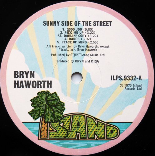 Bryn Haworth / Sunny Side Of The Street (UK Rare 1st Issue)β