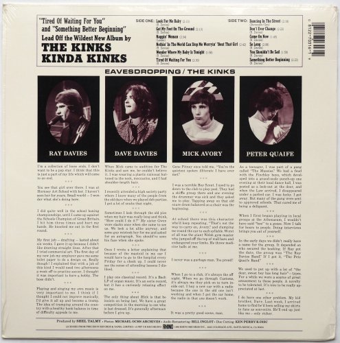 Kinks / Kinda Kinks (80s Rhino Reissue Sealed!)β