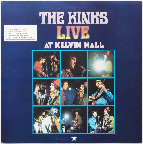 Kinks / Live At Kelvin Hall (JP 80s Reissue)β