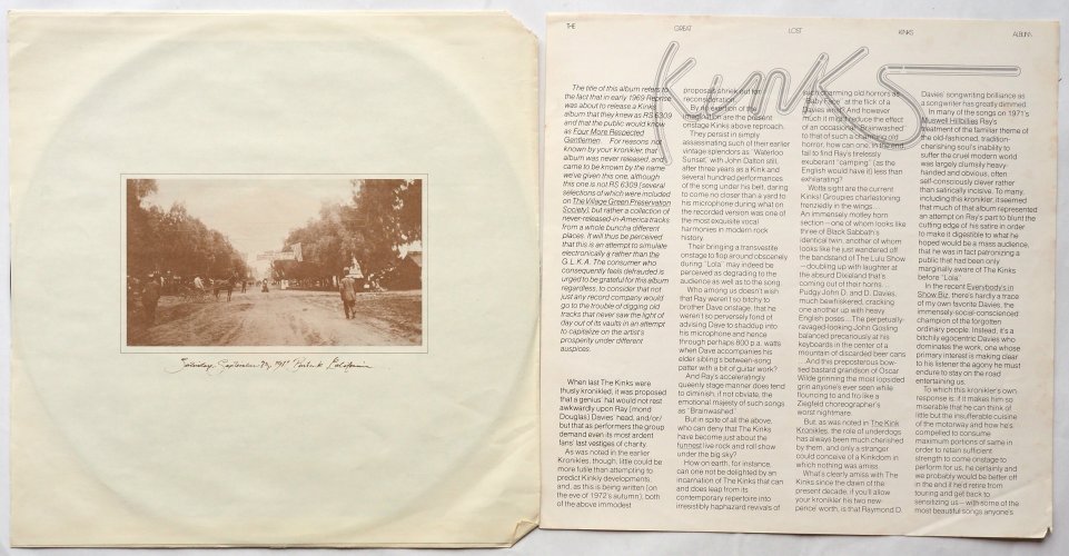 Kinks / The Great Lost Kinks Albumβ