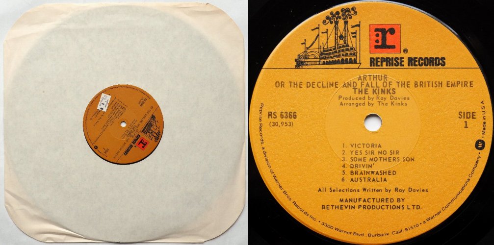 Kinks / Arthur Or The Decline And Fall Of The British Empire (US 70s)β
