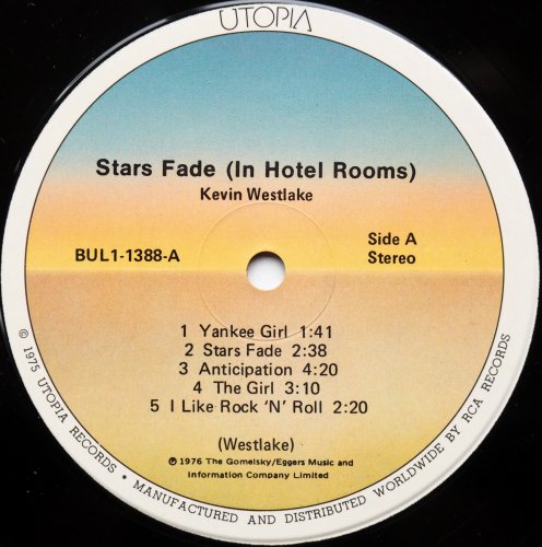 Kevin Westlake / Stars Fade (In Hotel Room)β