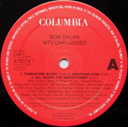 Bob Dylan / MTV Unplugged (2LP)β