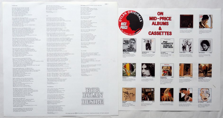 Bob Dylan / Desire (Euro 90s)β