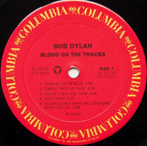 Bob Dylan / Blood On The Tracks (US Later)β