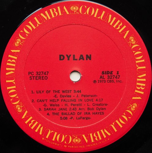 Bob Dylan / Dylan (US Later)β