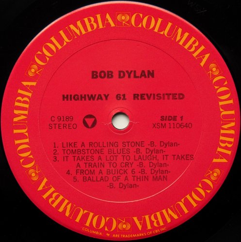 Bob Dylan / Highway 61 Revisited (US Later)β