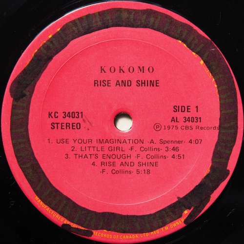 Kokomo / Rise And Shine (Canada)β