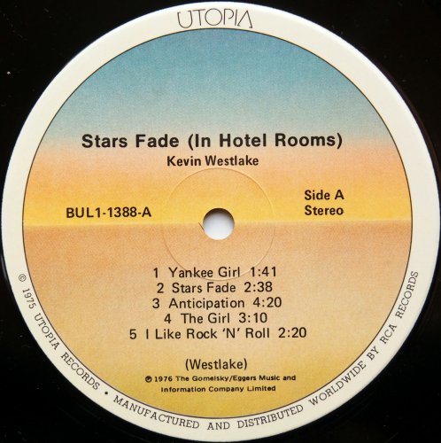 Kevin Westlake / Stars Fade (In Hotel Room) (In Shrink))β