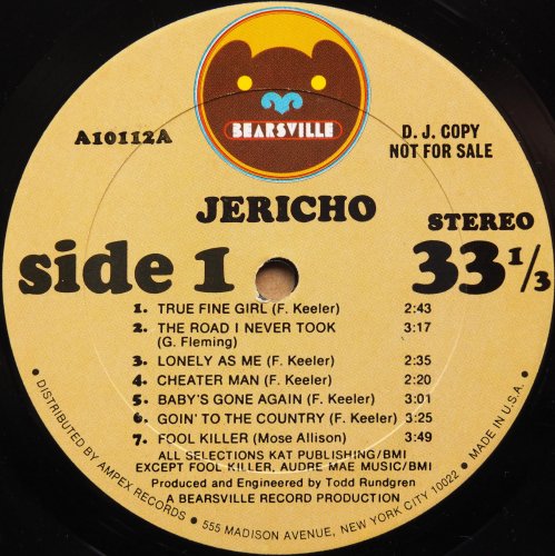 Jericho / Jericho (Rare Promo)β