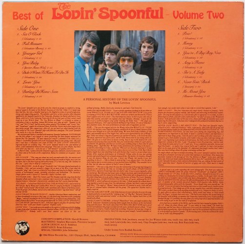 Lovin' Spoonful / The Best Of The Lovin' Spoonful Volume Two (Rhino)β