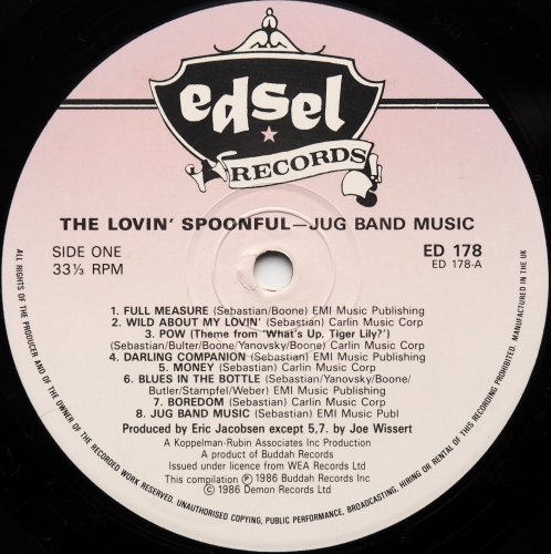 Lovin' Spoonful / Jug Band Music (UK Reissue)β